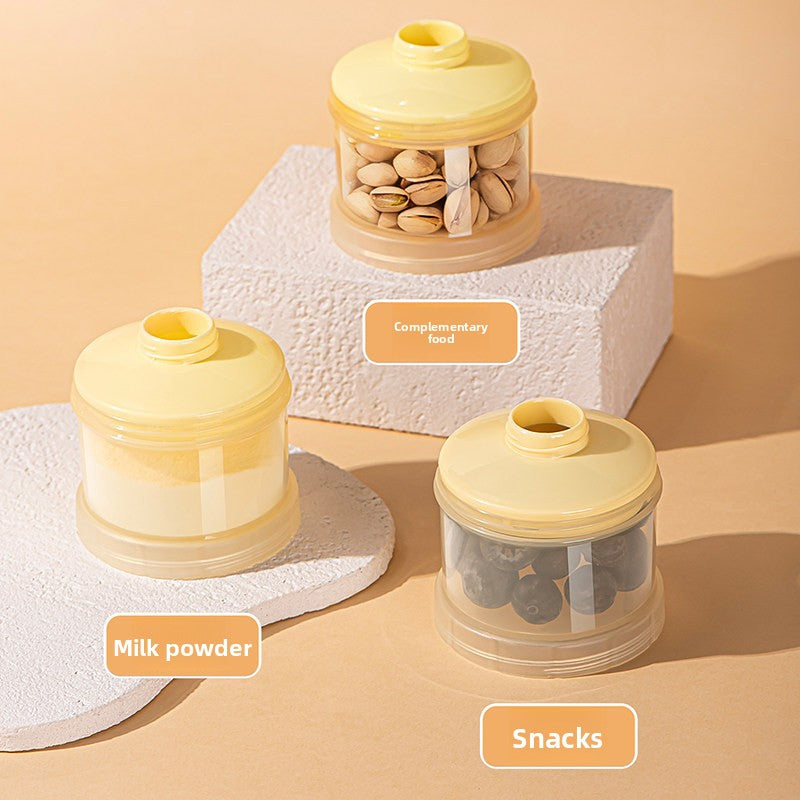 Baby Milk Powder Storage Box — 3-Layer Portable Formula Dispenser - BsBuy