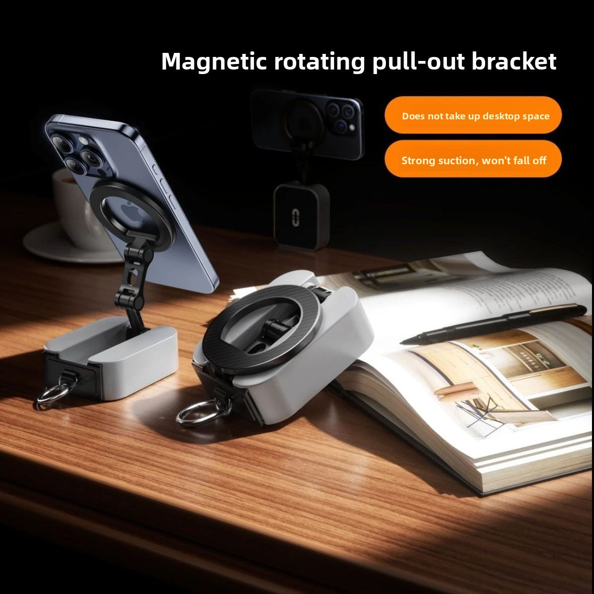 Magnetic Phone Holder – Foldable Travel Stand for Plane, Train & Desk - BsBuy