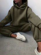 Womens Long Sleeve Sweatshirt Pants Set