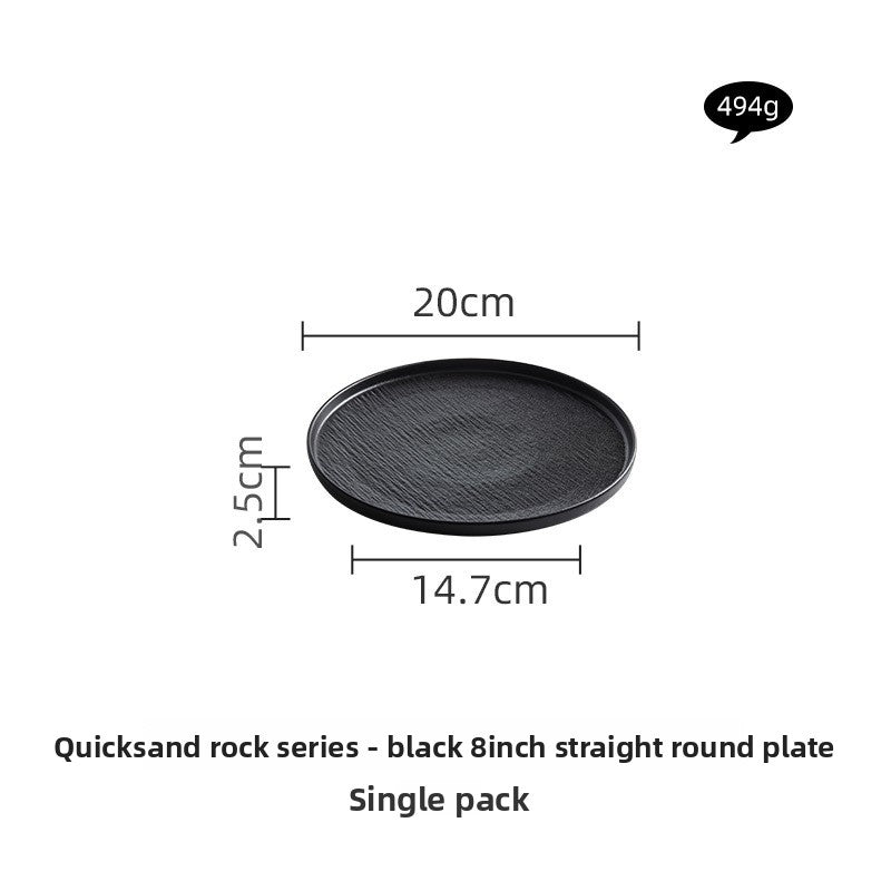Black and White Ceramic Dishes, Dishes, Home Eating Bowls, Soup Bowls, Fish Plates