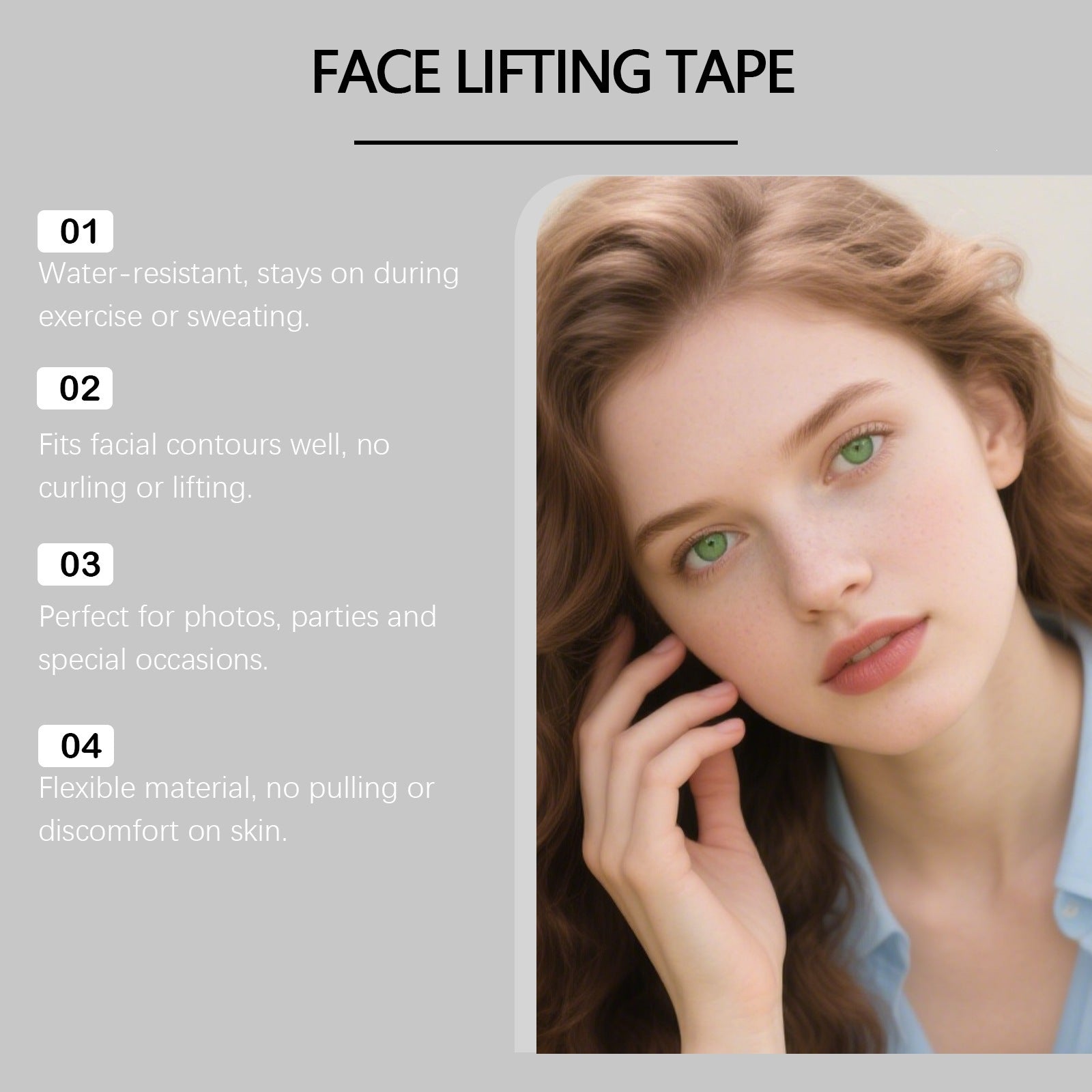 Viareline Invisible Facial Contour Patches | Instant Lift & Define | 40 Patches - BsBuy