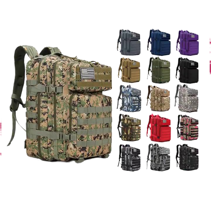 45L Tactical Outdoor Backpack – Large Capacity Hiking, Camping & Travel Bag - BsBuy