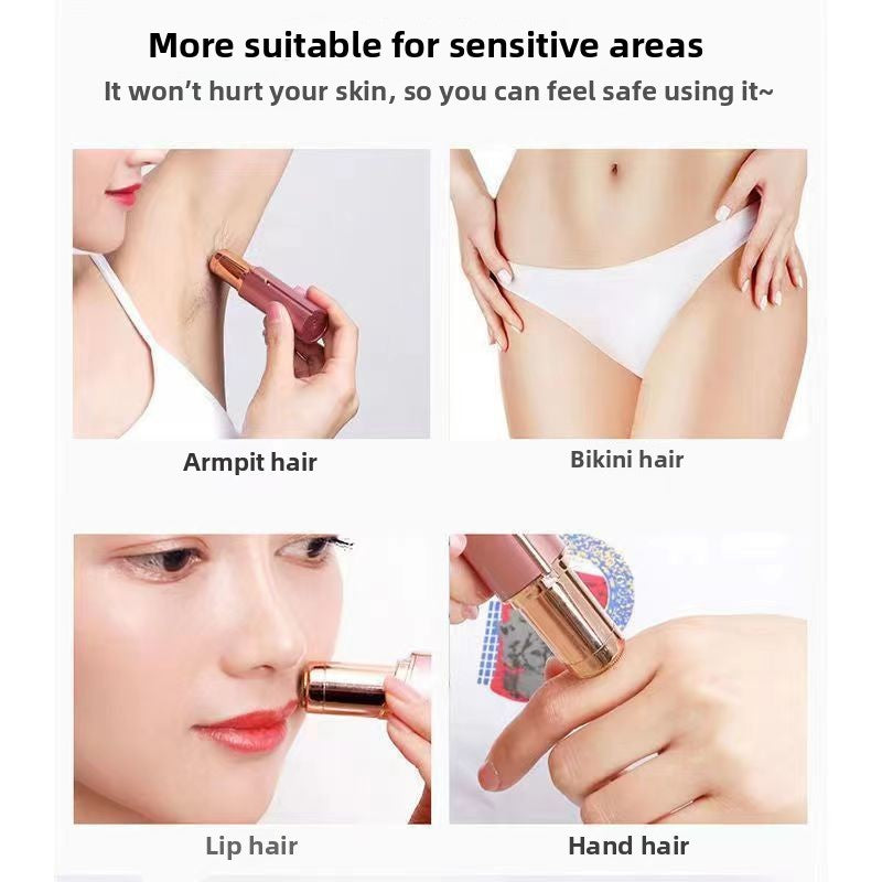 Lipstick Mini Electric Shaver – Portable Hair Removal for Face & Body - BsBuy