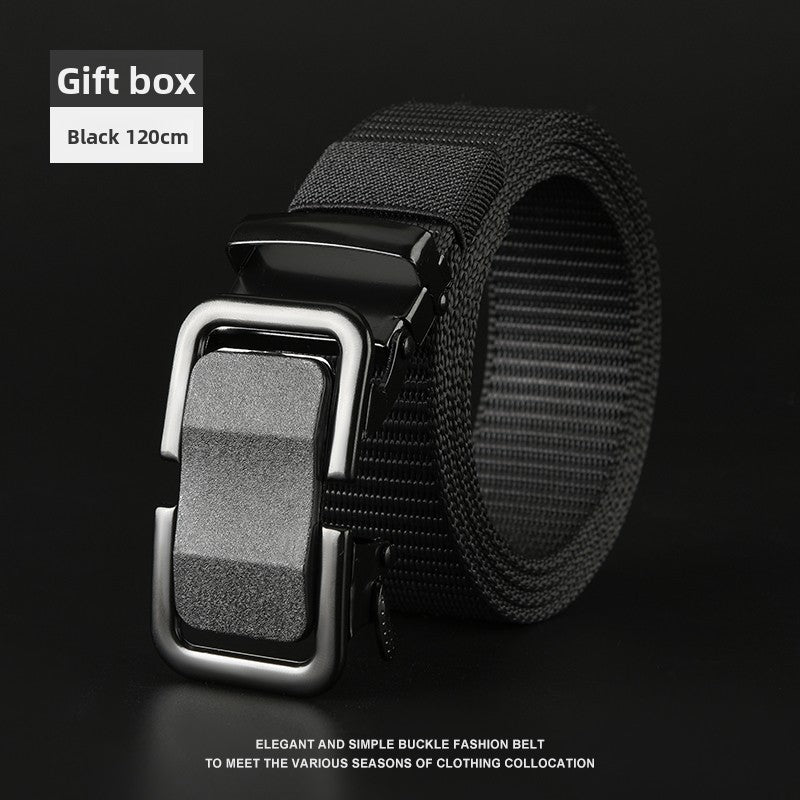 Mens Automatic Buckle Canvas Belt - BsBuy