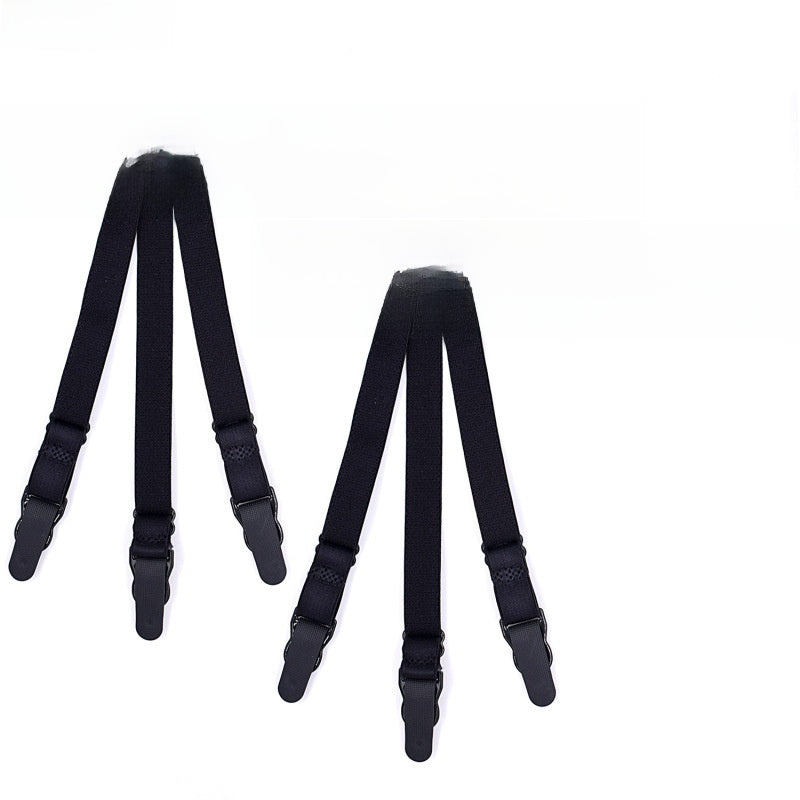 Adjustable Shirt Garter & Anti-Slip Clips | Men & Women | 6-Clip Set - BsBuy