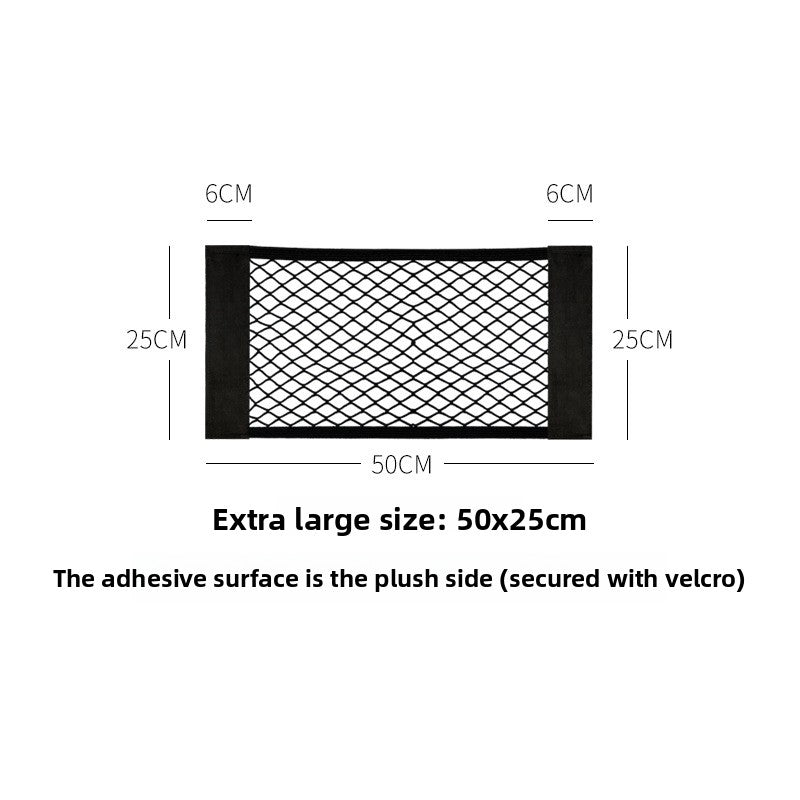 Car Trunk Storage Net Bag with Velcro - BsBuy